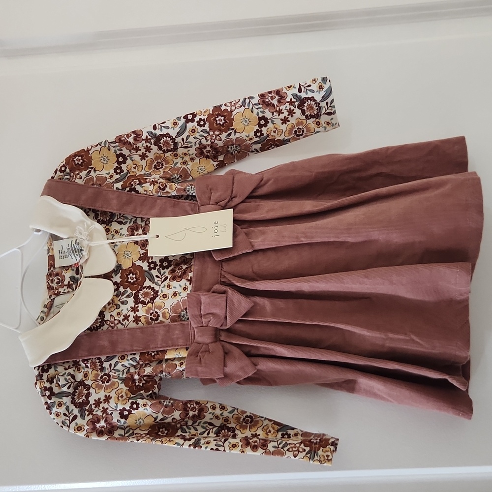 Joie 2 Piece Corduroy Pinafore Dress